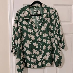 Rag & Bone Reed Floral Silk Blend Blouse